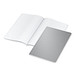 geiger notes Notizbuch Copy-Book White A4 Bestseller, Siebdruck, matt-silber geiger notes Notizbuch Copy-Book White A4 Bestseller, Siebdruck, matt-silber