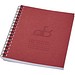 Desk-Mate® A6 farbiges recyceltes Notizbuch mit Spiralbindung, rot