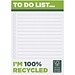 Desk-Mate® A6 recycelter Notizblock, weiss, 50 pages