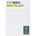 Desk-Mate® A7 recycelter Notizblock, weiss, 25 pages