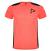 Detroit Sport T-Shirt für Kinder, Fluor Coral / schwarz, 16