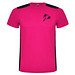 Detroit T-Shirt Unisex aus recyceltem Material, fuchsia / schwarz, S