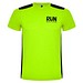 Detroit T-Shirt Unisex aus recyceltem Material, limone / schwarz, S