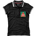 Slazenger™ Damen Poloshirt Deuce mit weißem Rand, schwarz, L Slazenger™ Damen Poloshirt Deuce mit weißem Rand, schwarz, L