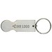 Schlüsselanhänger mit Einkaufswagenlöser Open IT, silber