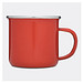 Emaille-Trinkbecher VINTAGE CUP,rot