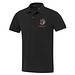 Emerald Polo Unisex aus recyceltem Material, schwarz, L