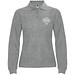 Estrella Langarm Poloshirt für Damen, Marl Grey, S