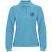 Estrella Langarm Poloshirt für Damen, türkis, M