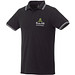 ELEVATE Herren Poloshirt Fairfield mit weißem Rand, schwarz,grau meliert,weiss, S ELEVATE Herren Poloshirt Fairfield mit weißem Rand, schwarz,grau meliert,weiss, S