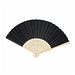 Faltbarer Fächer BAMBOO COOL,schwarz