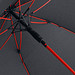 FARE® Automatik-Stockschirm Windproof, schwarz-rot