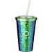 Festus Becher mit Pailletten aus Acryl, 470 ml, grün Festus Becher mit Pailletten aus Acryl, 470 ml, grün