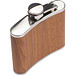 Flachmann aus Edelstahl in Holzdesign Füllvermögen 170 ml, braun Flachmann aus Edelstahl in Holzdesign Füllvermögen 170 ml, braun