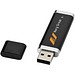 Flat USB-Stick, schwarz, 16GB