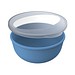 Food-Bowl ToGo, Classic, 1,0 l, behagliches blau/transparent-milchig