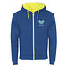 Fuji Kaputzensweatjacke Unisex, royalblau / Fluor Yellow, S