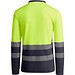 Sicherheits-Langarm-Poloshirt, XL, Grau/Neon-Gelb