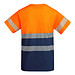 Funktionsshirt Tauri mit kurzen Ärmeln, XL, navy/fluor orange