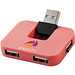 Gaia USB Hub mit 4 Anschlüssen, rosa Gaia USB Hub mit 4 Anschlüssen, rosa