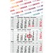 Geiger-Notes Monatskalender Budget 3 green+blue, inkl. Druck, rot