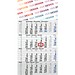 Geiger-Notes Monatskalender Budget 4 green+blue, inkl. Druck, blau