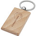 Gian rechteckiger Schlüsselanhänger aus Buchenholz, holz
