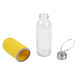 Glasflasche mit Hülle, 450 ml, gelb