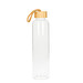 Glasflasche Bamboo mit Hülle, 750 ml, transparent