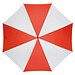 Golfschirm Raindrops, weiß-rot Golfschirm Raindrops, weiß-rot
