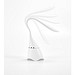 GRAHAME. Tragbare Schreibtischlampe mit Lautsprecher und 5 Stunden Akkulaufzeit aus Recyceltes ABS (100% rABS), Weiß