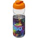 H2O Active® Base 650 ml Sportflasche mit Klappdeckel, transparent/orange