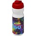 H2O Active® Base 650 ml Sportflasche mit Klappdeckel, weiß/rot