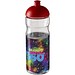 H2O Active® Base 650 ml Sportflasche mit Stülpdeckel, transparent/rot