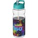 H2O Active® Base Tritan™ 650 ml Sportflasche mit Ausgussdeckel, transparentklar/aquablau