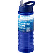 H2O Active® Eco Treble 750 ml Sportflasche mit Stülpdeckel & Trinktülle, blau, blau