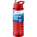 H2O Active® Eco Treble 750 ml Sportflasche mit Stülpdeckel & Trinktülle, rot, rot
