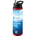 H2O Active® Eco Vibe 850 ml Sportflasche mit Ausgussdeckel, rot, schwarz