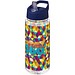 H2O Active® Octave Tritan™ 600 ml Sportflasche mit Ausgussdeckel, transparentklar/blau