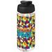 H2O Active® Octave Tritan™ 600-ml-Sportflasche mit Klappdeckel, transparentklar/schwarz