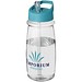 H2O Active® Pulse 600 ml Sportflasche mit Ausgussdeckel, transparent/aquablau