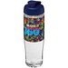H2O Active® Tempo 700 ml Sportflasche mit Klappdeckel, transparent/blau