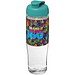 H2O Active® Tempo 700 ml Sportflasche mit Klappdeckel, transparent/aquablau