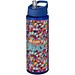 H2O Active® Vibe 850 ml Sportflasche mit Ausgussdeckel, blau/blau