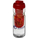 H2O Base Sportflasche mit Klappdeckel und Infusor, 650 ml, transparent,rot H2O Base Sportflasche mit Klappdeckel und Infusor, 650 ml, transparent,rot