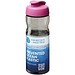H2O Eco Sportflasche mit Klappdeckel, 650 ml, kohle/magenta