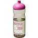 H2O Eco Sportflasche mit Stülpdeckel, 650 ml, kohle,magenta H2O Eco Sportflasche mit Stülpdeckel, 650 ml, kohle,magenta