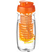 H2O Pulse Sportflasche mit Klappdeckel und Infusor, 600 ml, transparent,orange H2O Pulse Sportflasche mit Klappdeckel und Infusor, 600 ml, transparent,orange