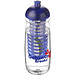 H2O Pulse Sportflasche mit Stülpdeckel und Infusor, 600 ml, transparent,blau H2O Pulse Sportflasche mit Stülpdeckel und Infusor, 600 ml, transparent,blau