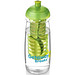 H2O Pulse Sportflasche mit Stülpdeckel und Infusor, 600 ml, transparent,limone H2O Pulse Sportflasche mit Stülpdeckel und Infusor, 600 ml, transparent,limone
